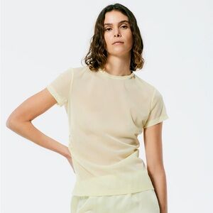 Tibi Sheer Gauze Baby T-Shirt